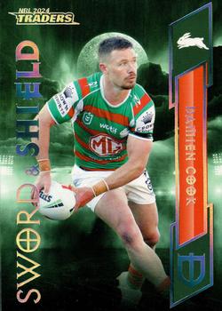 2024 NRL Traders Titanium - Sword & Shield #SS26 Damien Cook Front
